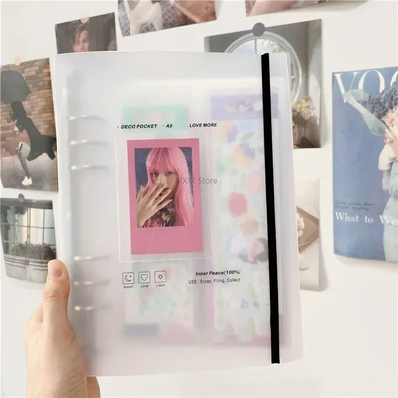Kpop Photo Card Binder 3 Inch - A5 Photocard Holder Album for Photographs