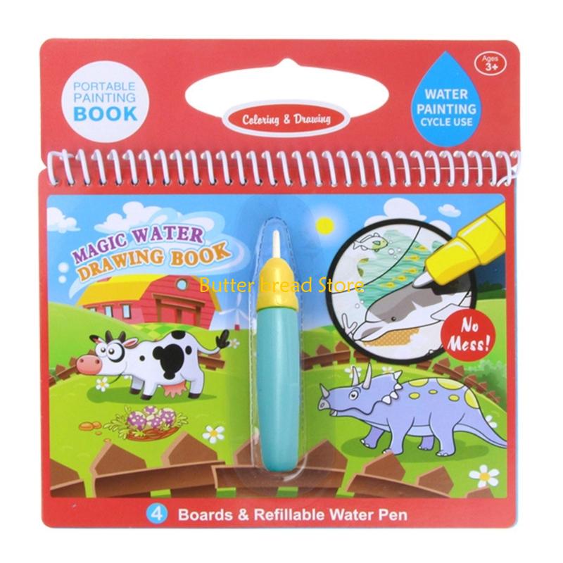 W89C Magical Water Drawing Pad - Reusable Water Magic Coloring Book review and price