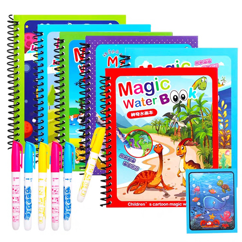 Kids Montessori Toys Reusable  - Reusable Water Magic Coloring Book review and price