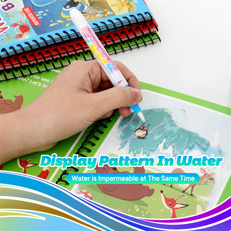 Montessori Toys Reusable Color - Reusable Water Magic Coloring Book review and price