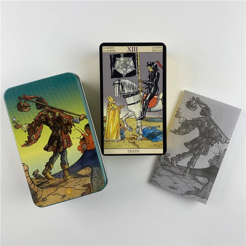 Metal Box Gilded Edition Back  - Tarot Deck With Guidebook review and price