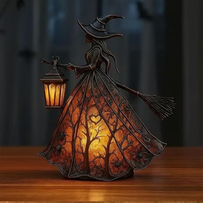 Witch Resin Tabletop Night Lig - Movies review and price
