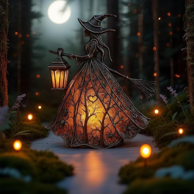 Witch Resin Tabletop Night Lig - Movies review and price