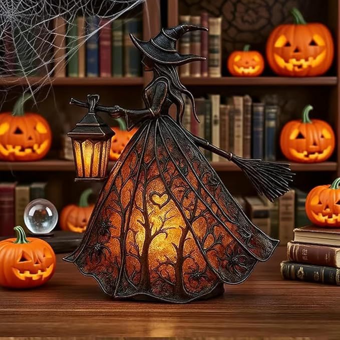 Witch Resin Tabletop Night Lig - Movies review and price