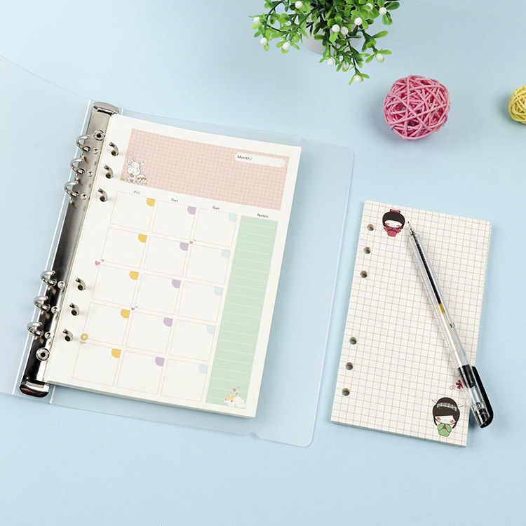 2026Colored A5 A6 Loose Leaf N - A5 Spiral Dotted Grid Notebook review and price