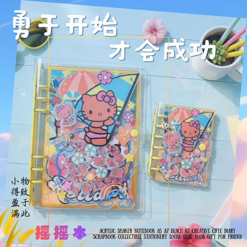 Acrylic Shaker Notebook A5 A7  - Stationery Books review and price