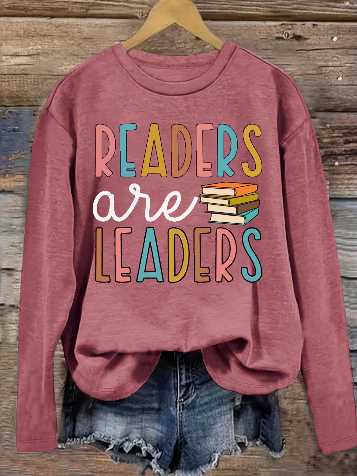 Women's Casual Long Sleeve Cre - Books review and price