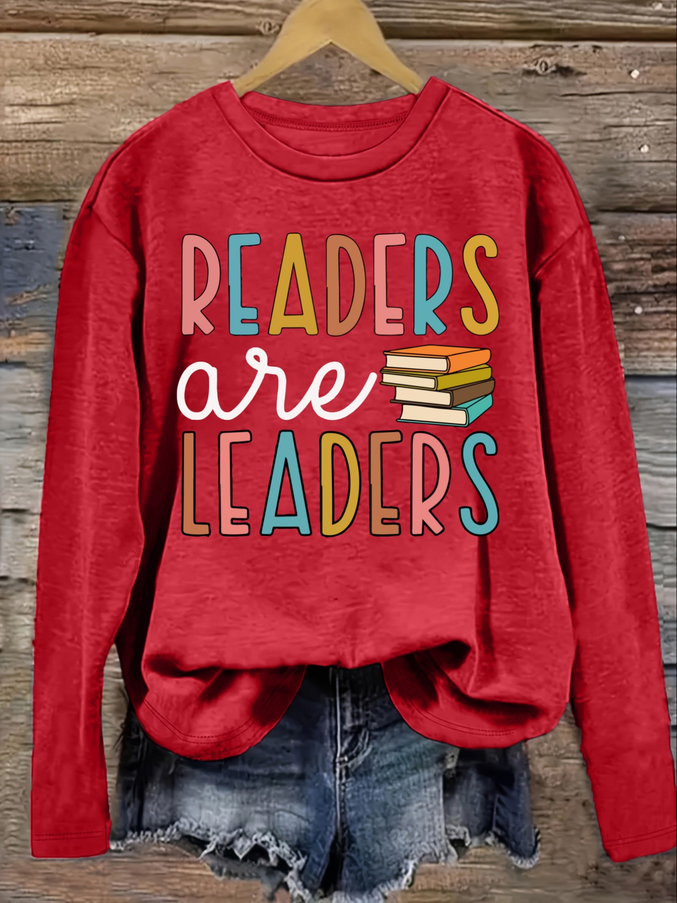 Women's Casual Long Sleeve Cre - Books review and price