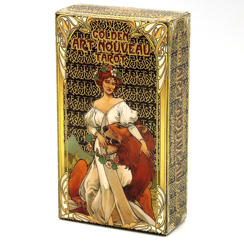 10.3*6cm Golden Art Nouveau Ta - Tarot Deck With Guidebook review and price
