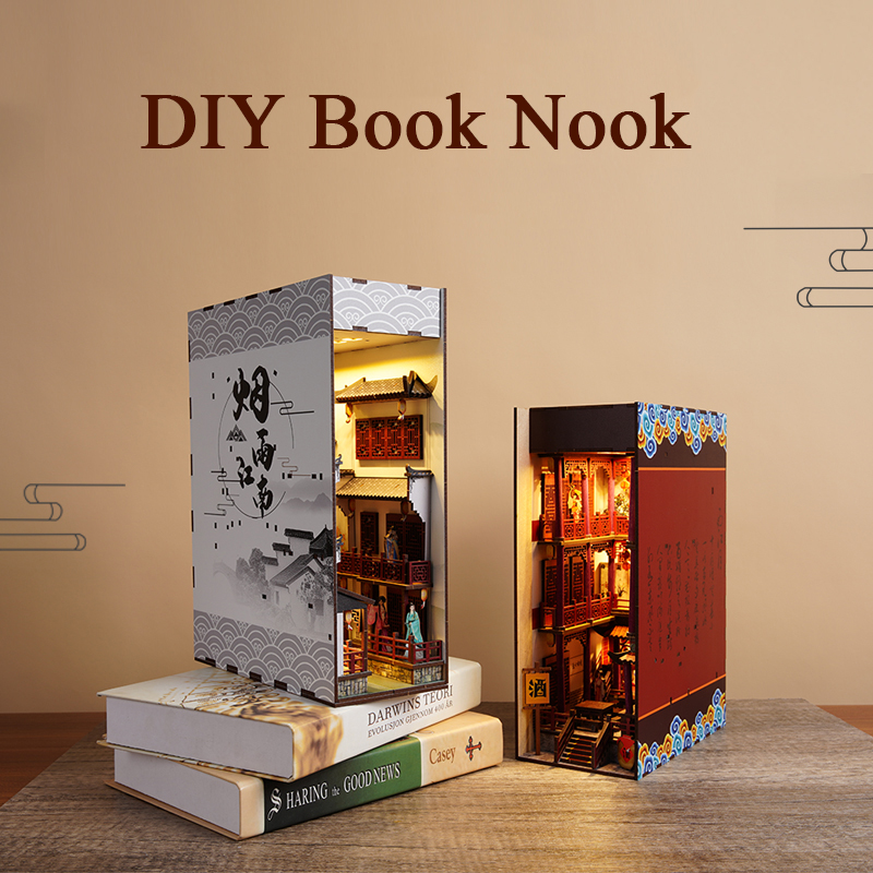 DIY Book Nook Insert Shelf Kit - Diy Wooden Book Nook Kit Shelf Insert review and price
