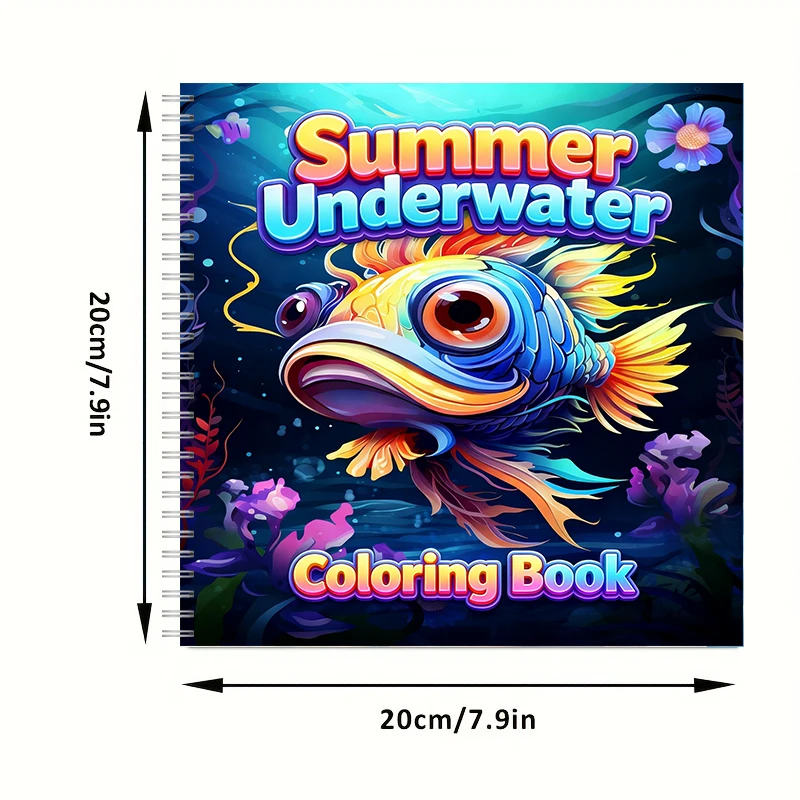 Summer Underwater Coloring Boo - Adult Coloring Book Stress Relief review and price