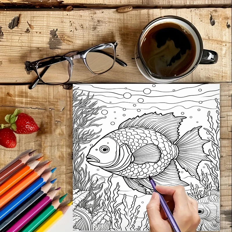 Summer Underwater Coloring Boo - Adult Coloring Book Stress Relief review and price
