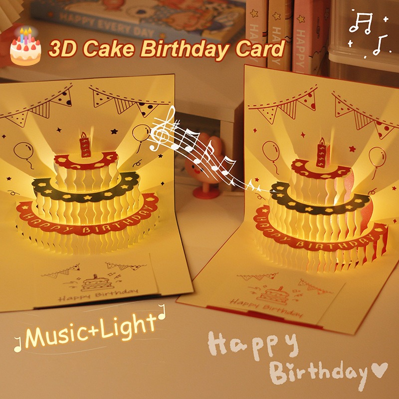 3D Music Light Birthday Card C - Blank Sheet Music Notebook review and price