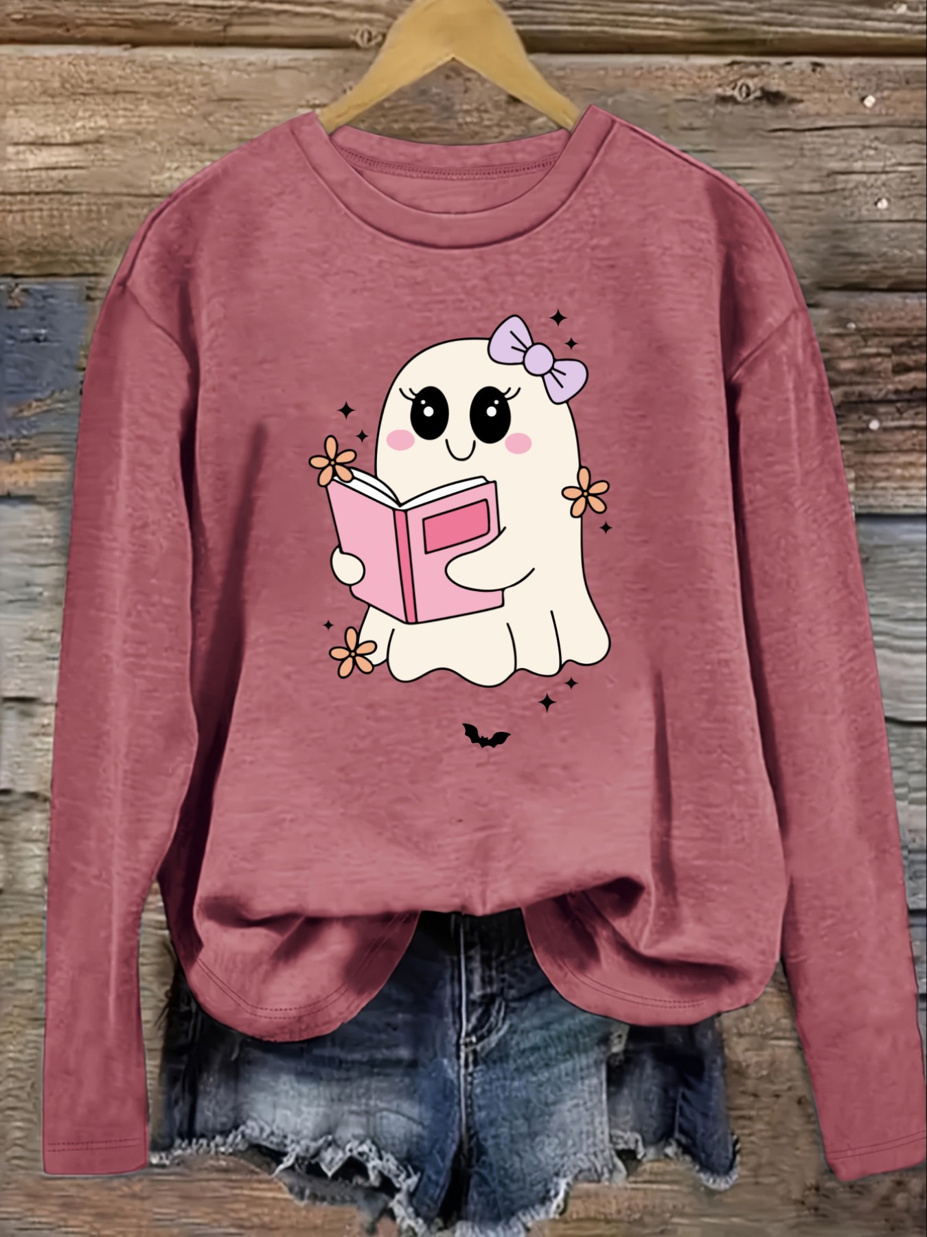 Women's Casual Long Sleeve Cre - Books review and price