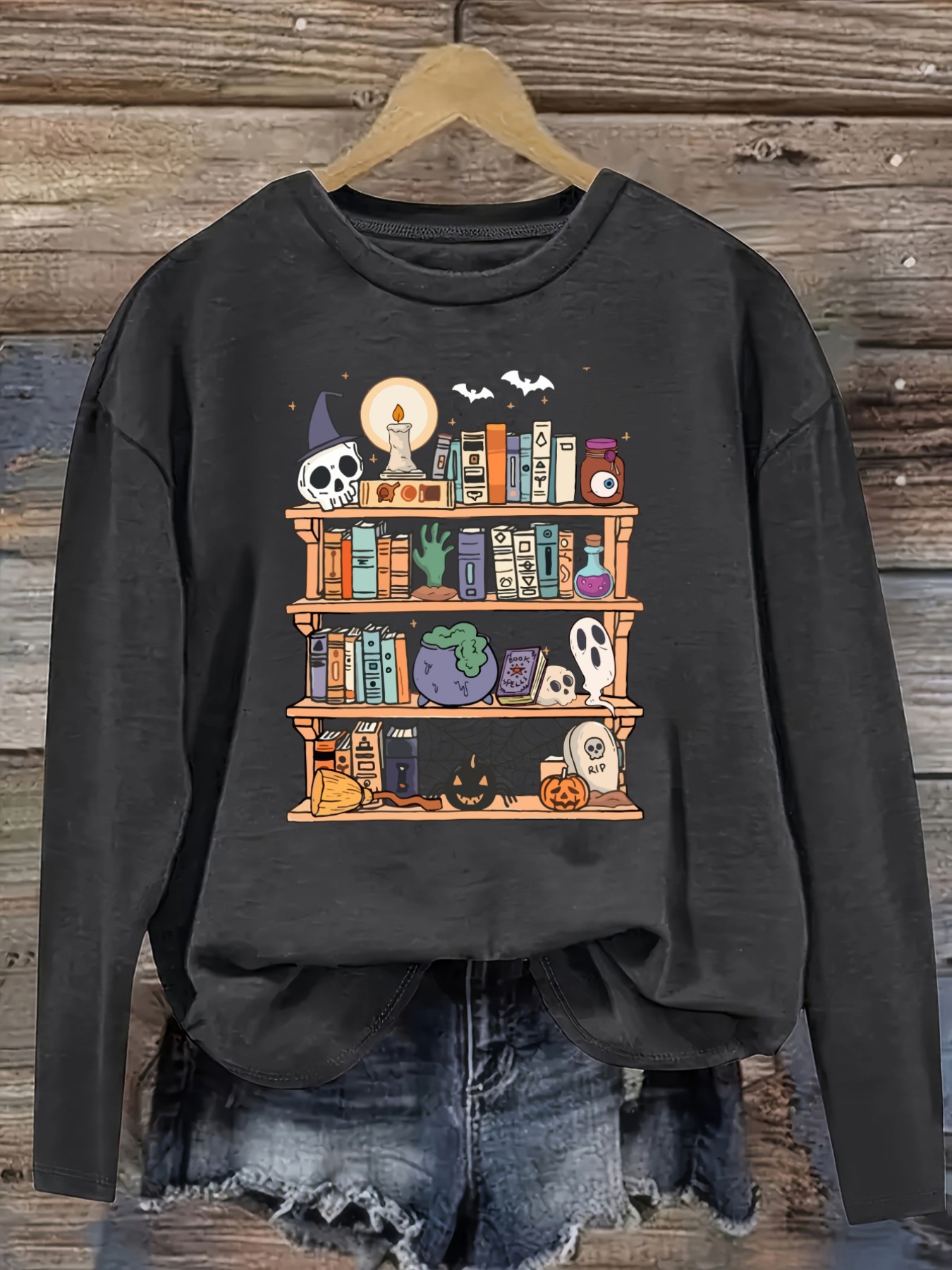Women's Casual Long Sleeve Cre - Books review and price