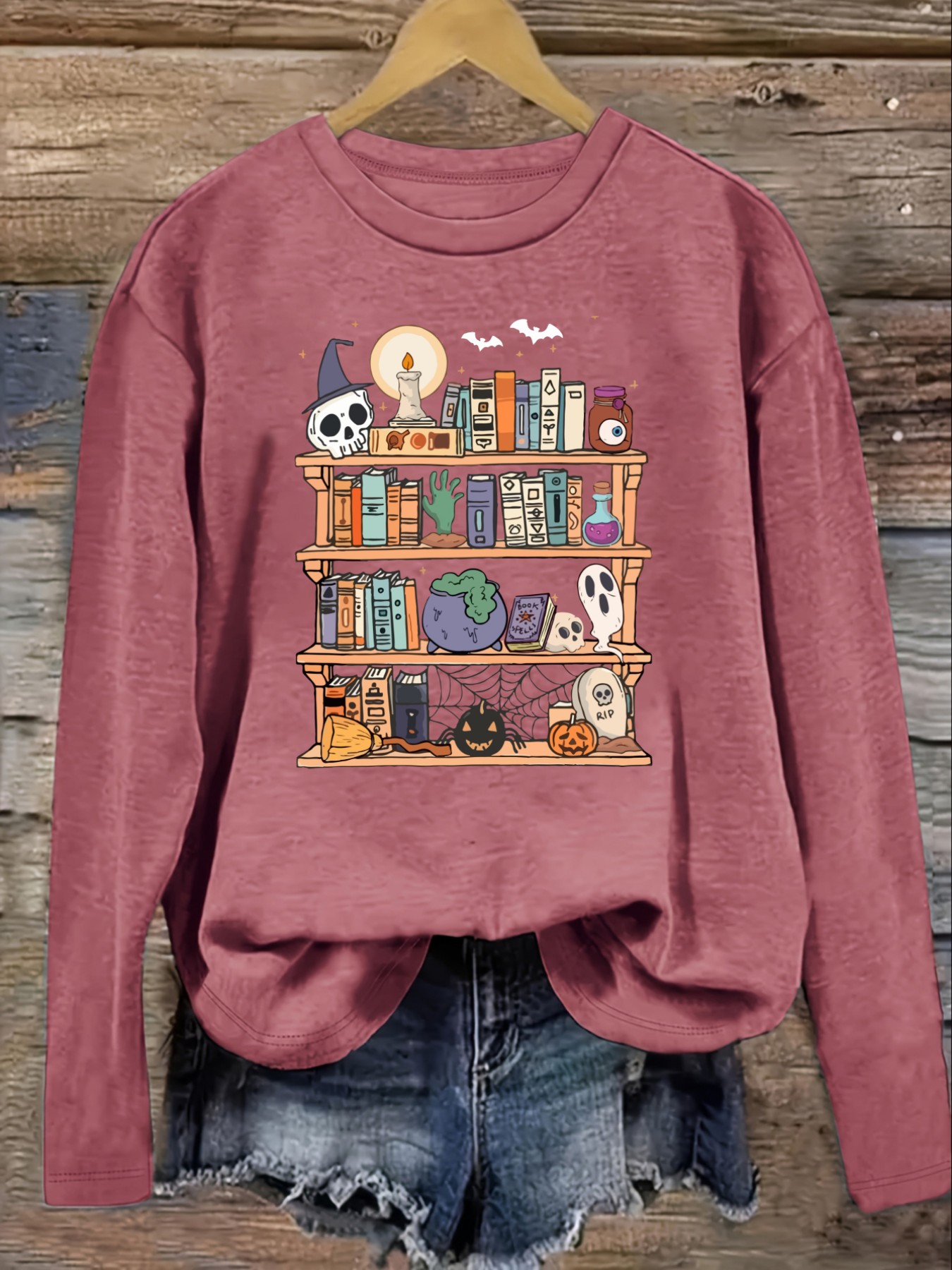 Women's Casual Long Sleeve Cre - Books review and price