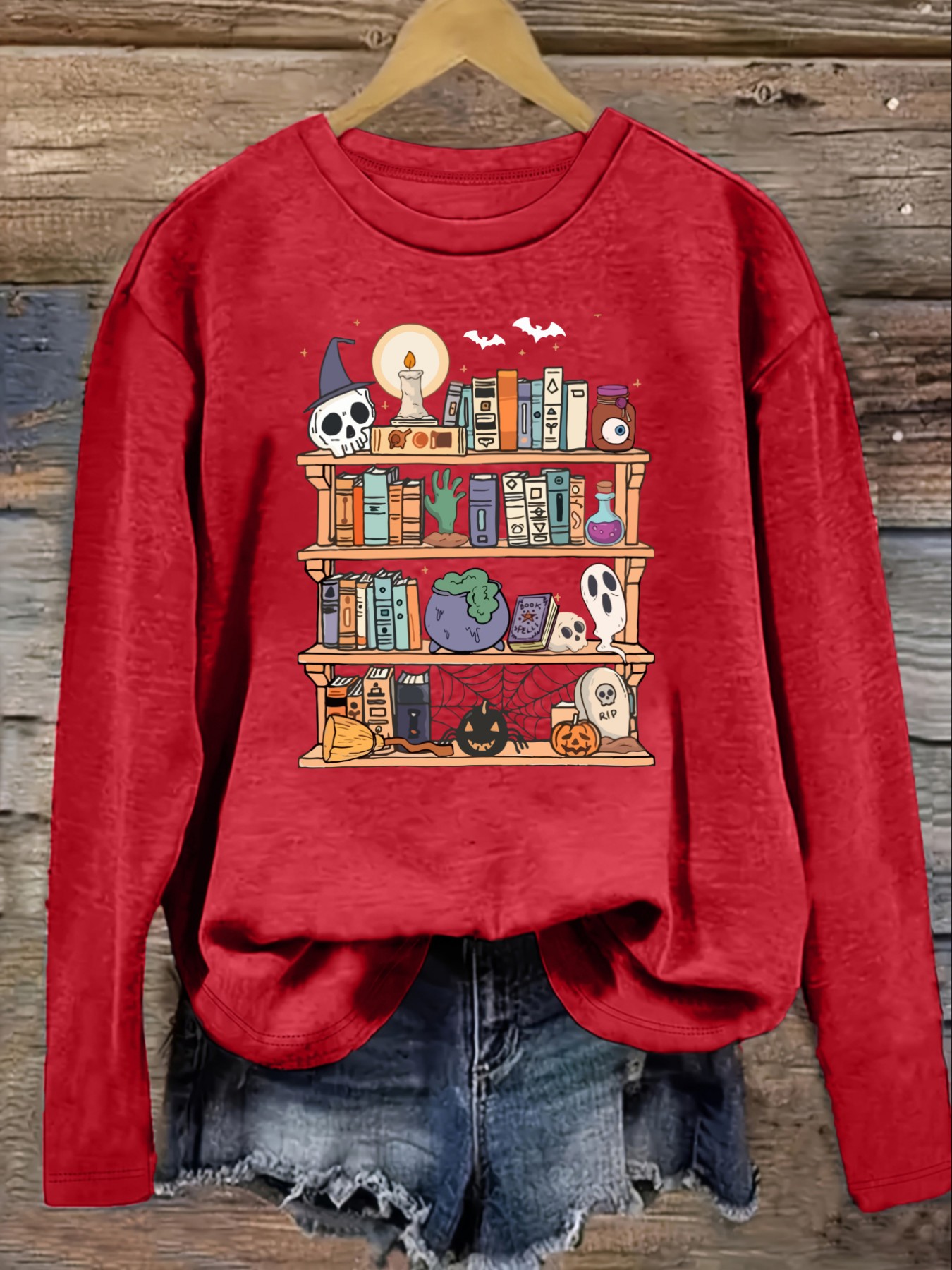 Women's Casual Long Sleeve Cre - Books review and price