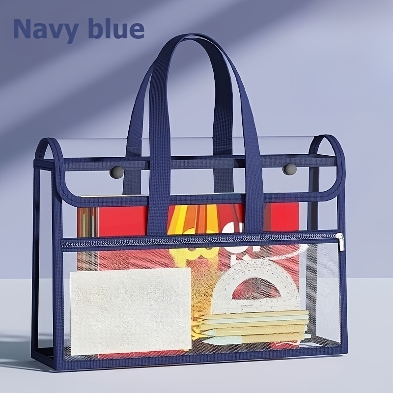 Double Layer Clear Tote Bag La - Stationery Books review and price