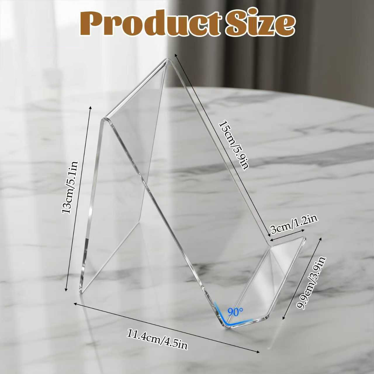 12 Pack Acrylic Book Stand,  C - Clear Acrylic Book Stand Holder review and price