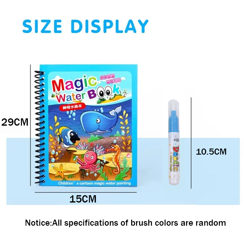1pc Reusable Water Drawing Boo - Reusable Water Magic Coloring Book review and price