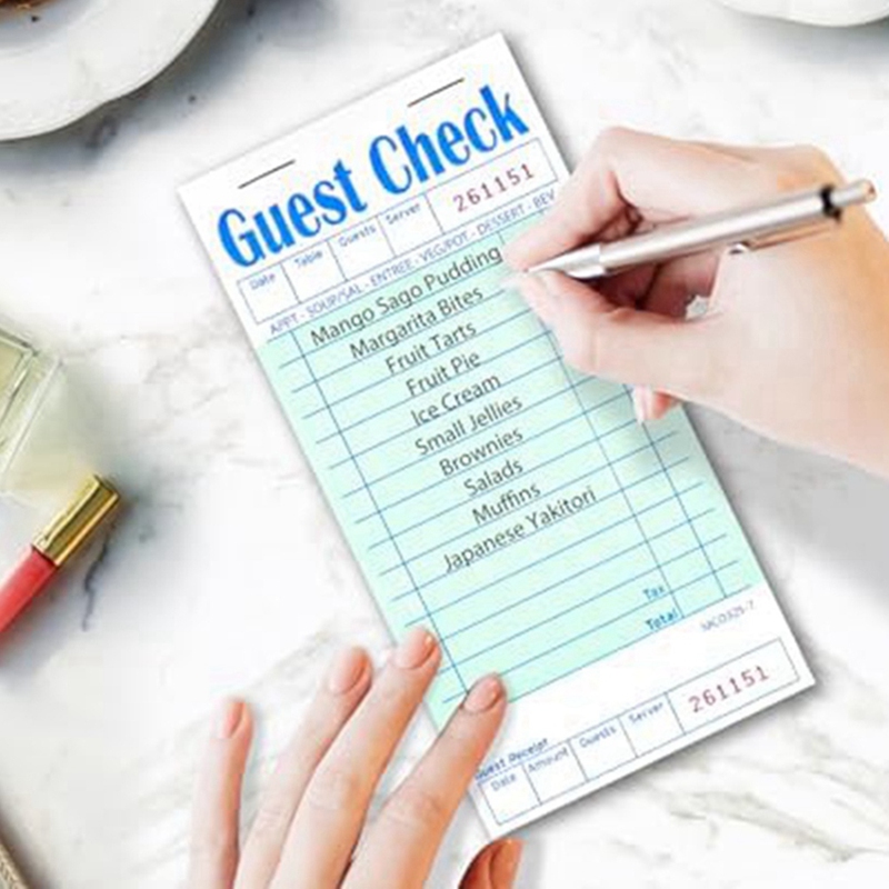 5 Pack Guest Check Books, Serv - Books review and price