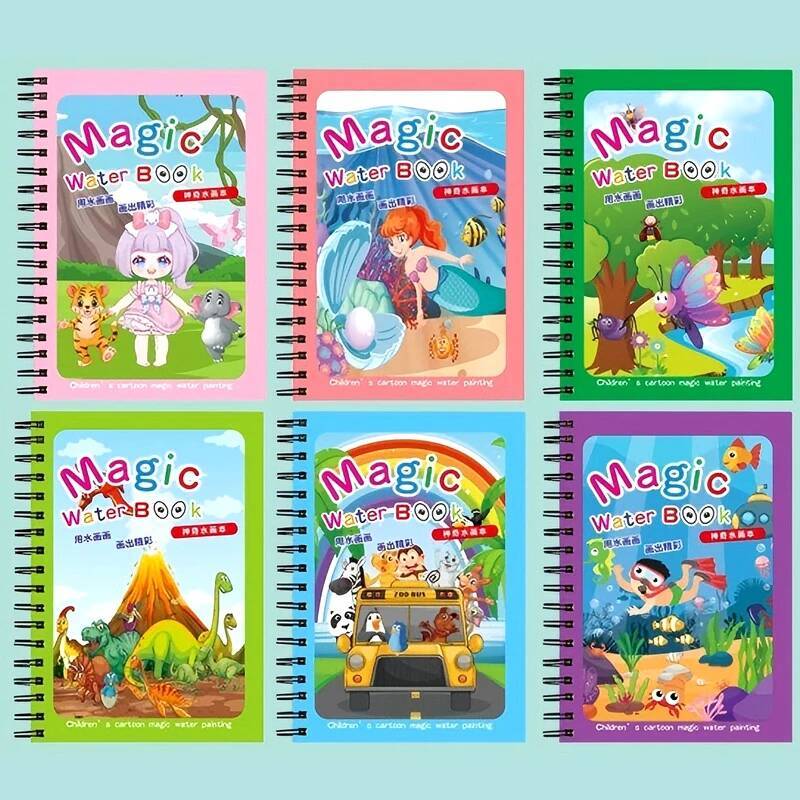 Magical Book Water Drawing Mon - Reusable Water Magic Coloring Book review and price