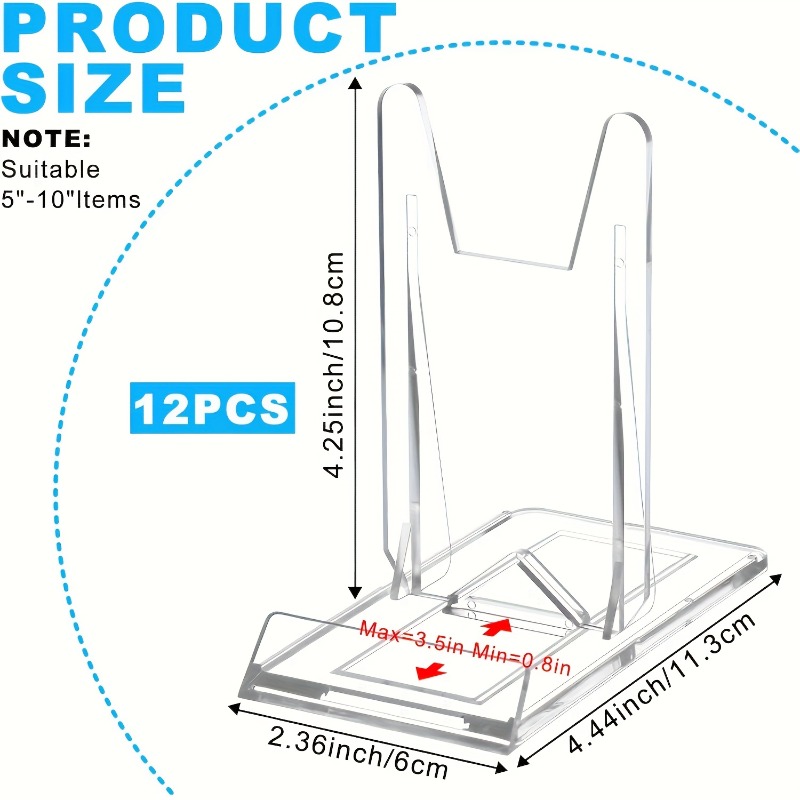 12pcs 5/ Clear Acrylic Display - Clear Acrylic Book Stand Holder review and price