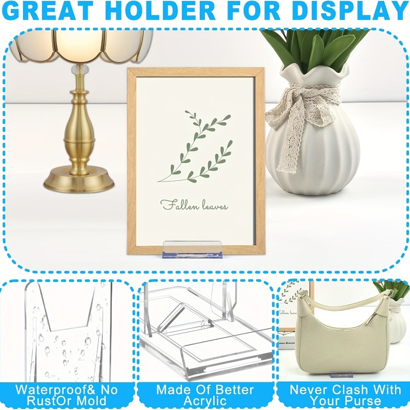 12pcs 5/ Clear Acrylic Display - Clear Acrylic Book Stand Holder review and price
