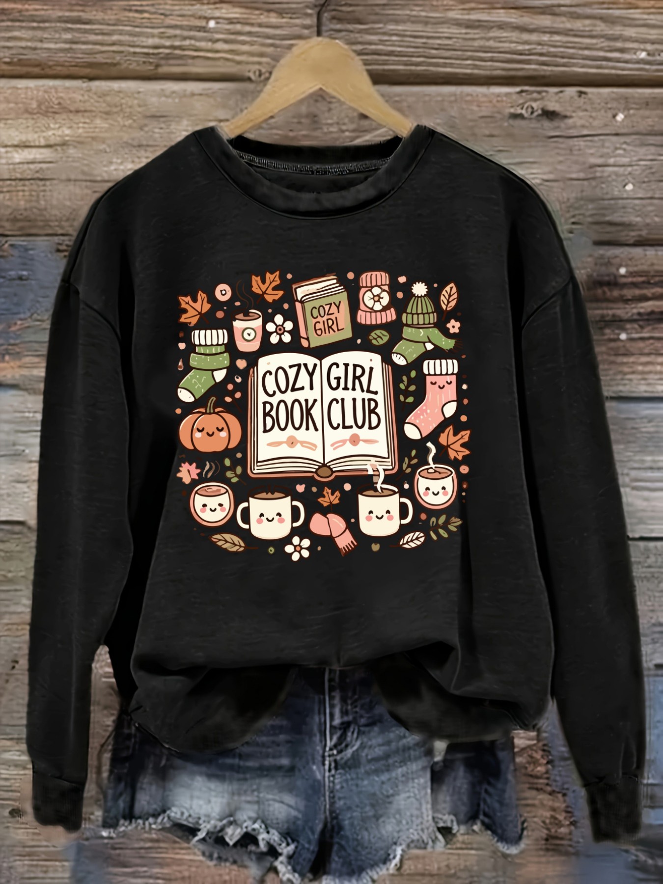 Women's Casual Long Sleeve Cre - Books review and price