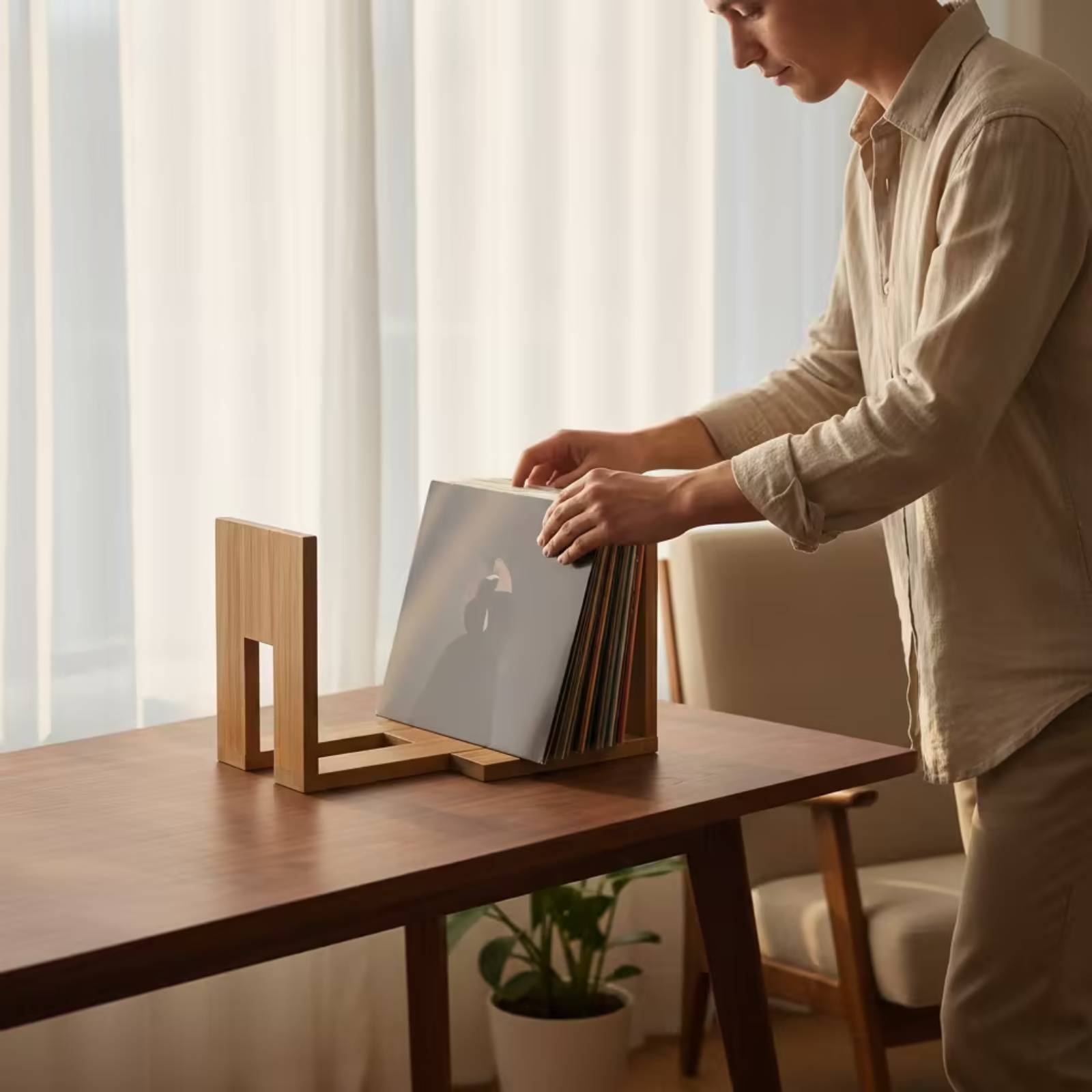 Adjustable Vinyl Album Holder  - Magazines review and price