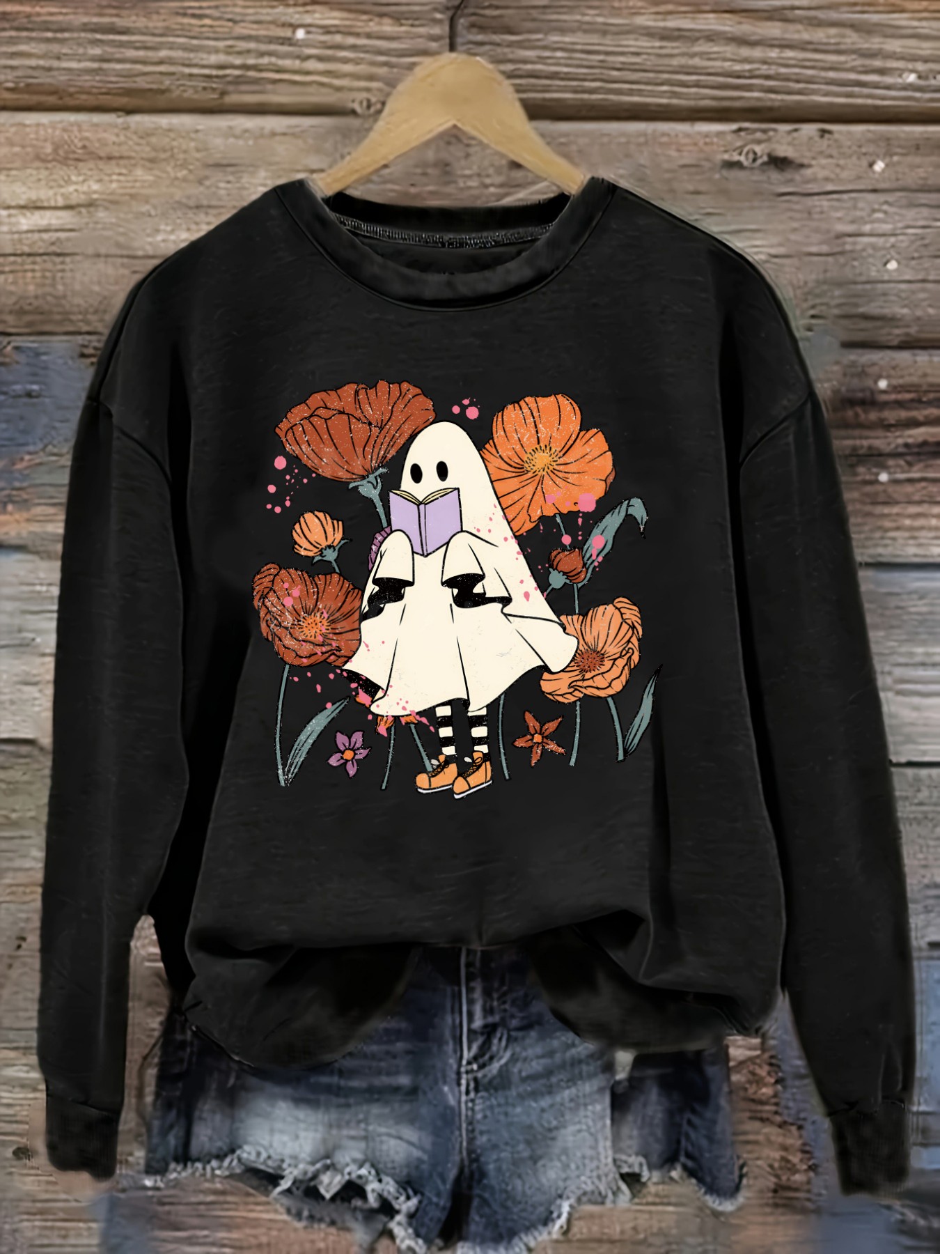 Women's Casual Long Sleeve Cre - Books review and price