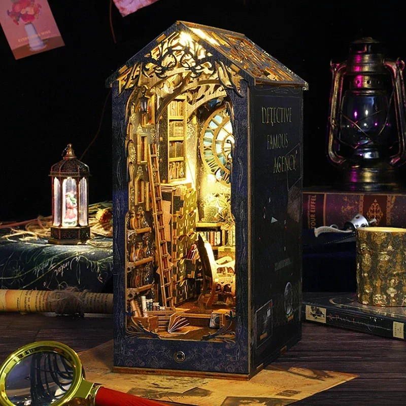 Retro DIY Wooden Book Nook She - Diy Wooden Book Nook Kit Shelf Insert review and price